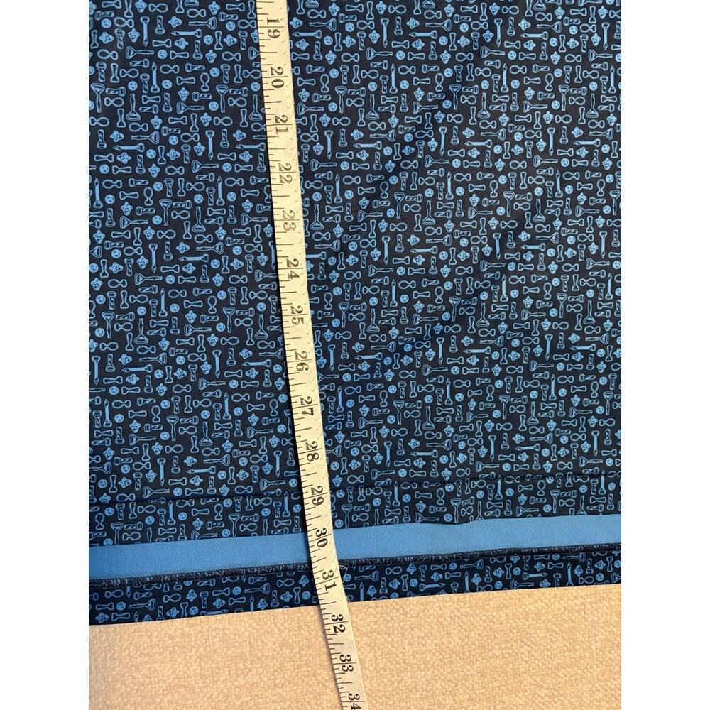 Peter Millar Polo Shirt Summer Comfort Mens Large Blue Graphic Print Golf Tee - Picture 10 of 10